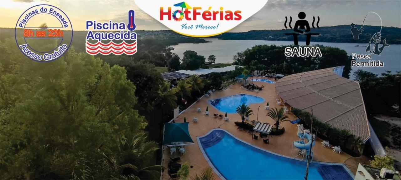 Апарт отель Hotferias - Flat No Enseada Caldas Novas, Acesso Ao Lago E Pesca Permitida, Prox Ao Nautico Praia Clube Экстерьер фото